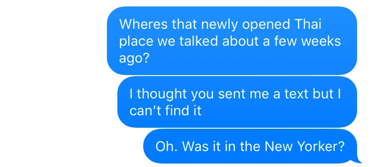 Not in New Yorker